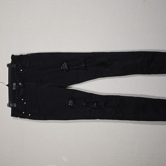 Crystal Thrasher Skinny-Fit Embellished Distressed - Picture 7 of 11